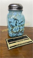 Blue opalescent daisy and fern north wood shaker