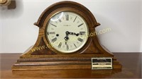 Howard Miller oak mantle clock