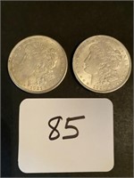 2 - 1921 Morgan Silver Dollars