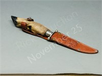 Stag foot handle knife- Germany