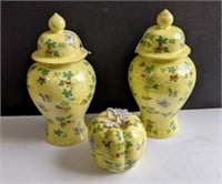 Two Urns & Covered Dish