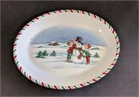 "Once Upon a Christmas" Oval Platter, Approx 16"