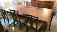 Chippendale Mahogany Dinning Table & 6 Chairs