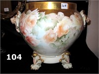 Larg Handpainted D&C France Jardiniere On Pedestal