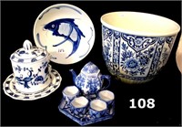 Blue & White Decorated China