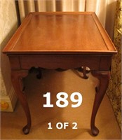 Pair Of Paw Foot End Tables