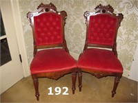 Victorian Button Back Upholstered Parlour Chairs