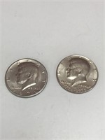 (2) JFK Half Dollar - 1971D & 1776-1976d