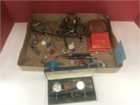 Assorted Flat of jewelry and more