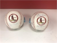 2 St. Louis Cardinals Baseballs-1 signed