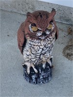 Hard Rubber Owl Statue