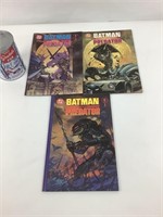 3 comics DC Batman versus Predator