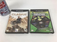 2 jeux vidéos Nintendo Game Cube dont Gladius -
