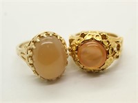 Gold Plated Sterling Silver  Ladies  Rings