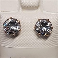 10K  CZ Earrings