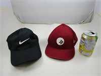 2 Casquettes NIKE & L & P taille enfant