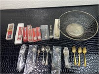 Silver plated international spoons & souvenir