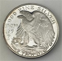 2oz Fine Silver U.S. Eagle Style Large Round