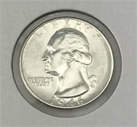 1946 Washington Silver Quarter BU