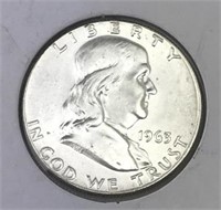1963 Franklin Silver Half Dollar BU