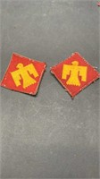 Pair of Military patches