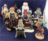 Porcelain & Resin & Paper Mache Santa Collection