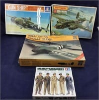 6 Opened/Unopened Model Airplane Kits & Generals