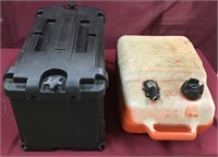 Marine Battery Box and Gas Can