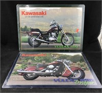 Two New Metal Motorcycle Signs