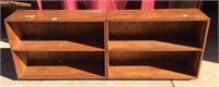 Pair of Vintage Pine Bookshelves