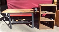Craftsman Workbench and Shelving Unit