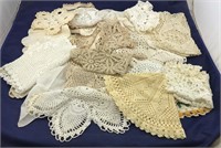 Large Lot of Nice Vntg Crocheted Linens & Other