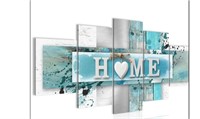 5 PANEL LOVE HOME PAINT CANVAAS