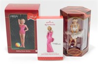 2 Carlton & 1 Hallmark Marilyn Monroe Christmas