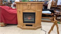 Electric fireplace, measures 40x11.5x40.5 inches.