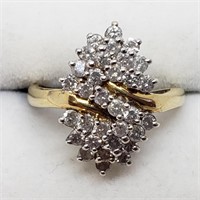 Certified 14K Diamond(J, I, 0.96ct) Ring