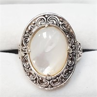 $160 Silver Pearl Ring