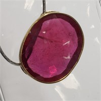 $2000 14K  Enhanced Ruby(20ct) Necklace