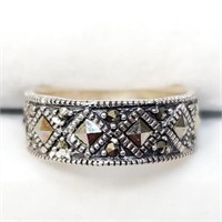 $160 Silver Marcasite Ring