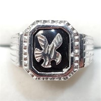 $300 Silver Eagle Ring