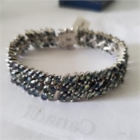 $1800 Silver Sapphire Bracelet