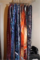 Lot of 40 Ties with hanging Rack