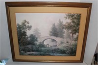 Framed Canvas Print Stone Bridge By Dahl  Windberg