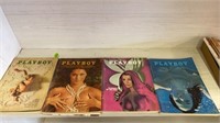 4 - PLAYBOY MAGAZINES FROM 1970