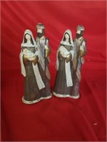 2    12 IN MARY, JOSEPH AND BABY JESUE STATUES