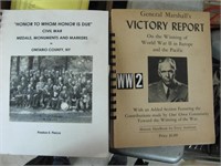 CIVIL WAR & WWII BOOKS-VICTORY REPORT,MEDALS,ETC.