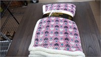 SUPER FLANNEL SHERPA MEGA THROW 50 X 60