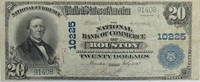 1902 U.S. $20 LARGE NATIONAL CURRENCY - HOUSTON