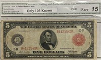1914 U.S. $5 FEDERAL RESERVE NOTE