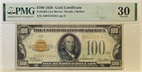 1928 U.S. $100 GOLD NOTE